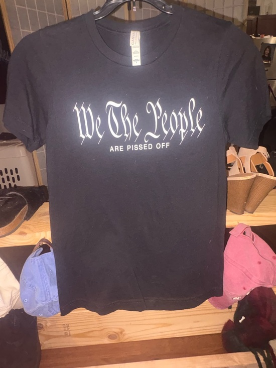 Bella Canvas Tops - Bella Canvas Black Tee with White Gothic Text